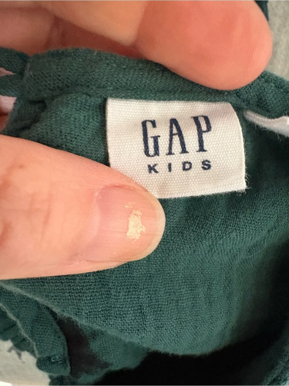Gap Girls' Teal Smocked Waist Dress Size x-small